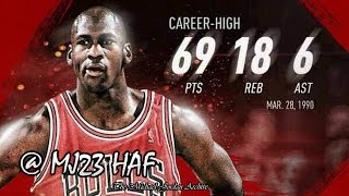 Michael Jordan Career High Highlights vs Cavaliers 19900328  69pts HD 720p 60fps [upl. by Damali]