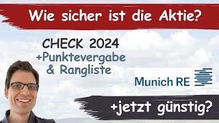 Münchener Rück Aktienanalyse 2024 Wie sicher ist die Aktie günstig bewertet [upl. by Stein]