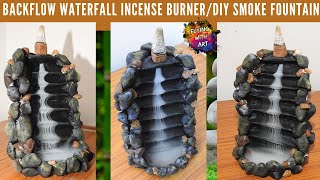 DIY Backflow Waterfall Incense BurnerDIY Smoke Fountain Smoke Incense Holder DIY Waterfall Burner [upl. by Andrews10]