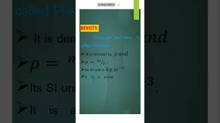 define density  What is density physics density notes short [upl. by Anegal528]