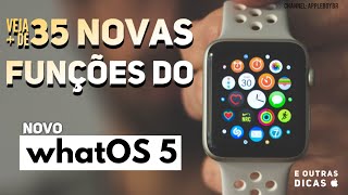 Veja  de 35 Novas Funções do WatchOS 5 e como Atualizar seu Apple  Watch [upl. by Elehcar857]