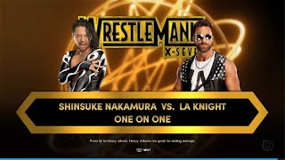 WWE 2K24 Shinsuke Nakamaura vs LA Knight [upl. by Assenal]