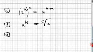 0905 Rechenregeln für Potenzen und Wurzeln [upl. by Kelila]