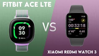 Fitbit Ace LTE vs Xiaomi Redmi Watch 3 Comparison [upl. by Cr]