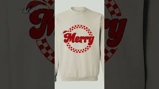 Merry Christmas Sweatshirt  Festive Spirit Filled With Minimalist Design [upl. by Delinda]