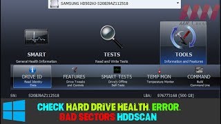 How to Check Hard Drive Health Errors and Bad Sectors with HDDScan [upl. by Naliorf]