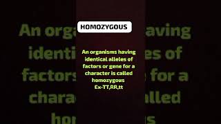 Heterozygous and Homozygous facts biology [upl. by Quirk]