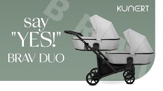 The Brav Duo Kunert Baby Stroller  Manual  video demonstration [upl. by Akimak]