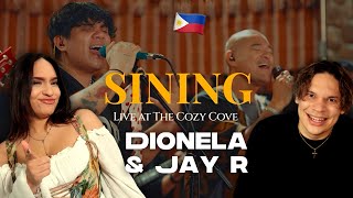 TOP NOTCH FILIPINO MUSIC Waleska amp Efra react to Sining Live at The Cozy Cove  Dionela ft Jay R [upl. by Melquist269]