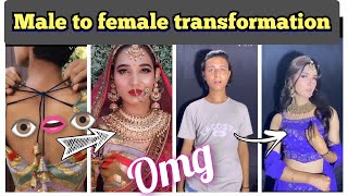 before and after transformation video m2f transgender lgbt male2female [upl. by Hanforrd87]