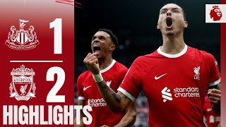 HIGHLIGHTS Darwin double in DRAMATIC late win  Newcastle 12 Liverpool [upl. by Roderic695]