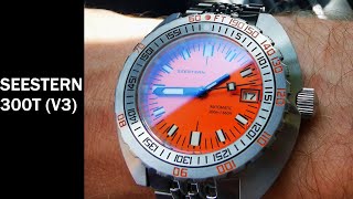 SEESTERN Doxa SUB300T Homage Watch Review V3 [upl. by Aynotahs]