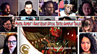 Mortal Kombat 1 Khaos Reigns  Official Sektor Gameplay Trailer REACTION MASHUP [upl. by Schach458]