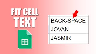 How to fit cell to text in google sheets document [upl. by Atinaujnas]