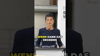 Wagenknecht rechnet mit SPD ab politik wagenknecht bsw spd shorts [upl. by Clarisa]