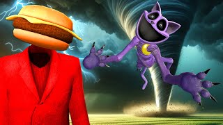 We Tested a GIANT Tornado vs CATNAP in Gmod Garrys Mod Poppy Playtime [upl. by Ameerahs]