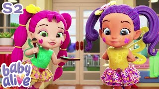 👶 Baby Alive  Competitive Playtime  DOUBLE EPISODES  Season 2  Family Kids Cartoon [upl. by Aihsekat]