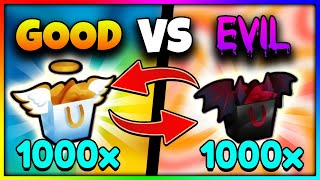 Opening THOUSANDS Of GOOD amp EVIL Gifts In Pet Sim 99 [upl. by Egduj441]