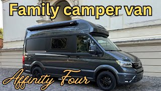 Affinity Four  CAMPER VAN FOR FOUR with ingenious bed system [upl. by Ijar260]