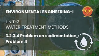 3234 Problem 4 on Sedimentation  CE602 [upl. by Bradlee]