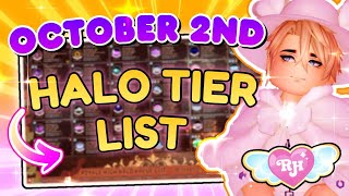 ROYALE HIGH HALO TIERLIST Oct 2nd [upl. by Lozar730]