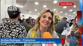 Andrea Rodríguez organizó un bazar con los conductores del programa Hoy para ayudar a damnificados [upl. by Noffets11]