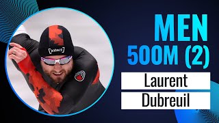 Laurent DUBREUIL CAN  Winner  500m Men 2  Tomaszów Mazowiecki 2023  SpeedSkating [upl. by Weinshienk]