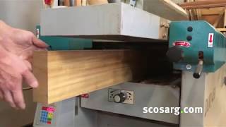 ITECH TWIN450 COMBINED PLANER THICKNESSER with SPIRAL CUTTER BLOCK [upl. by Tarabar]