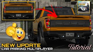 3D amp Realistic Ford Raptor F150 Tailgate Applique Tutorial in Car Parking Multiplayer New Update [upl. by Antebi]