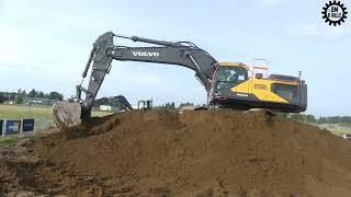 Volvo EC550E with Götene XMOR bucket at Load up North 2024 [upl. by Ancel]