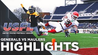 New Jersey Generals vs Pittsburgh Maulers Highlights  USFL [upl. by Howzell]