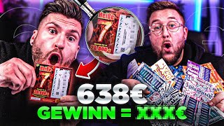 Wir haben von unserm GEWINN 638€ wieder RUBBELLOSE gekauft 😱🤑 Teil 2 [upl. by Larine]