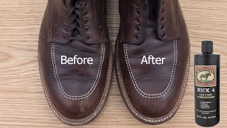 Boot Conditioner Review Does Bick 4 Darken Your Leather [upl. by Ellehcim]