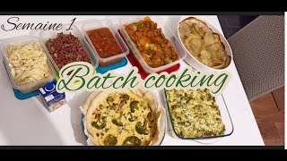 Batch cooking facile semaine1  cuisiner pour la semaine [upl. by Aliahkim]