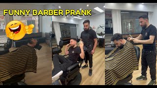 FUNNY BARBER PRANK PART 1 😂 [upl. by Eellek]