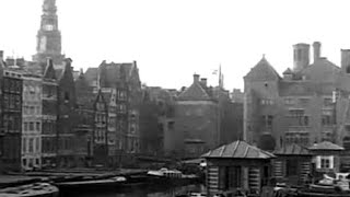 1920 De Straten en Pleinen van Oud Amsterdam met Rembrandtplein Haarlemmerpleinoude filmbeelden [upl. by Eanat]