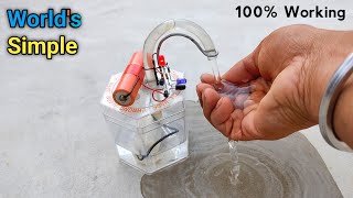 Automatic Hand Wash Machine 🚰  Automatic Hand Sanitizer Dispenser  Best Science Project [upl. by Tletski]