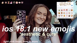 HOW TO CUSTOMIZE YOUR OWN EMOJIS USING IOS 181 🎀 tutorial on how to make your own aesthetic emojis [upl. by Mcfadden]