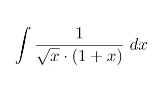 Integral of 1sqrtx1x substitution [upl. by Silohcin]