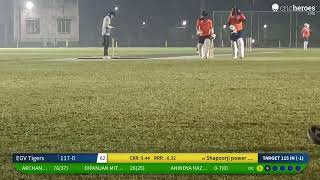 Live Cricket Match  Shapoorji power hitters vs EGV Tigers  23Nov24 0730 PM 1 overs  Newtown R [upl. by Apurk]