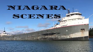 Bulk Carrier Ship OJIBWAY Heading Towards Lock 2 on the Welland Canal [upl. by Amalia]