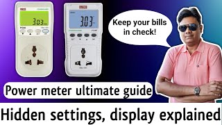 Eng Meco Power meter Ultimate guide Display explained Hidden settings How to use kill a Watt [upl. by Nylodam]