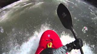 Liquidlogic Freeride surfing on the Gauley River [upl. by Iramo]