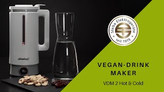 Pflanzenmilchbereiter VDM 2  vegane Milchalternativen selber herstellen  Steba Elektrogeräte [upl. by Ydisac]