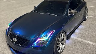 Custom AlphaRex Headlights Infiniti G37  Are They Worth It [upl. by Ambrogino]