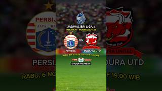 Jadwal BRI Liga 1 2024 Pekan Ke 10  Persija vs Madura United [upl. by Mikkanen]