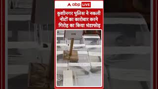 UP News कुशीनगर पुलिस ने नकली नोटों का कारोबार करने वाले गिरोह का भंडाफोड़ किया  ABP LIVE [upl. by Stultz]