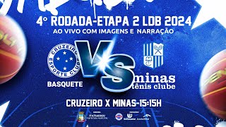 CRUZEIRO BASQUETE X MINAS AO VIVO COM IMAGENS [upl. by Dorree]