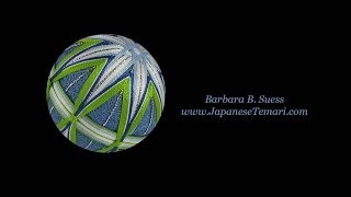 Learn to mark a simple 8 division on a Japanese temari ball [upl. by Alra]