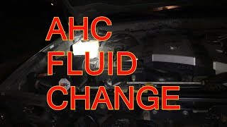 LX470 AHC suspension fluid change [upl. by Enitsenre959]